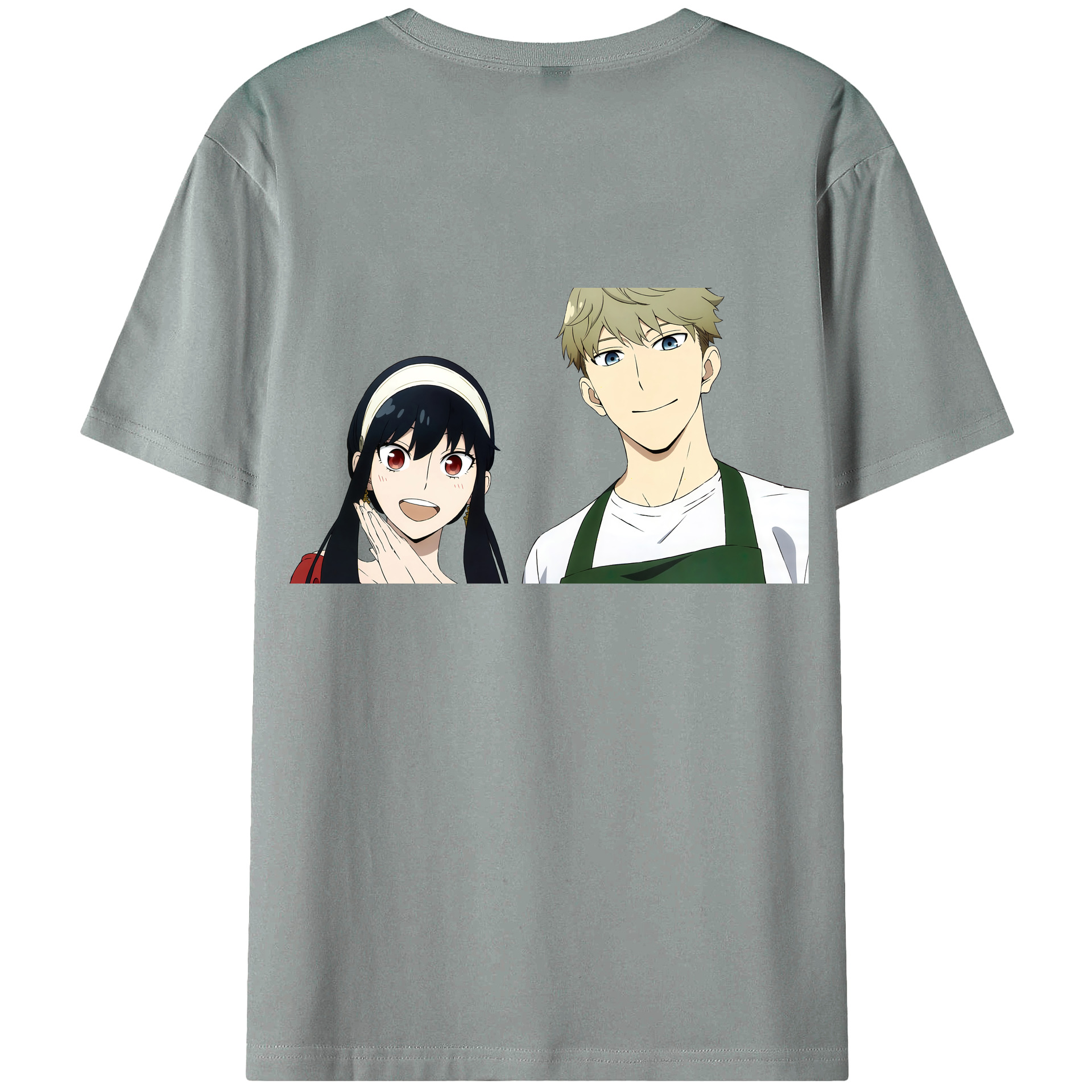 （画像用） SPY×FAMILY间谍家家酒 綿100％ メンズ半袖Tシャツ（バックプリント） 通気性